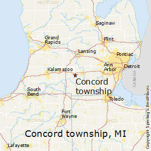 Concord_township,Michigan Map