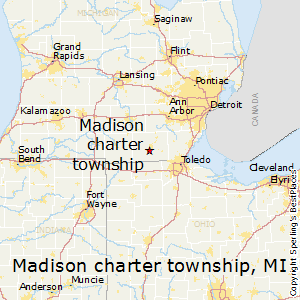 Madison_charter_township,Michigan Map