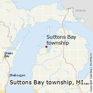 Suttons_Bay_township,Michigan Map