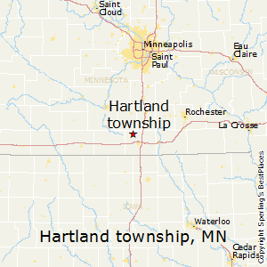 Hartland_township,Minnesota Map