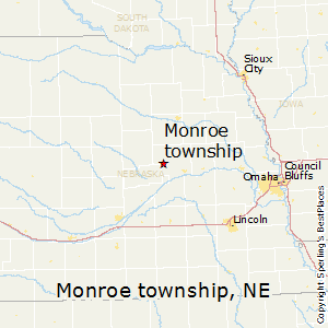 Monroe_township,Nebraska Map