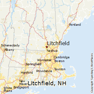 Litchfield,New Hampshire Map