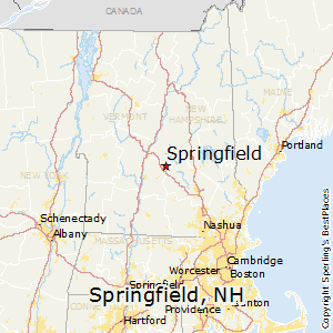 springfield hampshire nh map