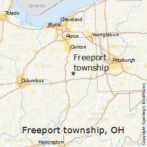 Freeport_township,Ohio Map