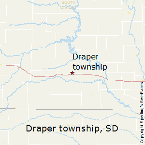 Draper_township,South Dakota Map