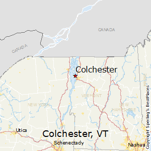 Colchester,Vermont Map