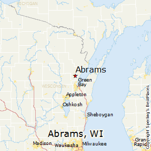 Abrams,Wisconsin Map