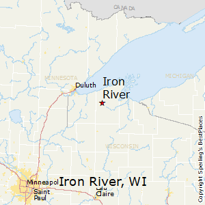 Iron_River,Wisconsin Map