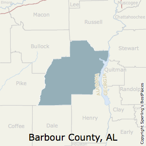 Barbour,Alabama County Map