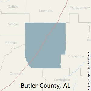 Butler,Alabama County Map