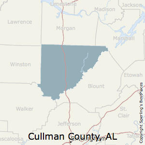 Cullman,Alabama County Map