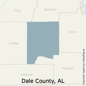 Dale,Alabama County Map