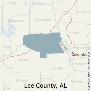 Lee,Alabama County Map