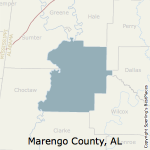 Marengo,Alabama County Map
