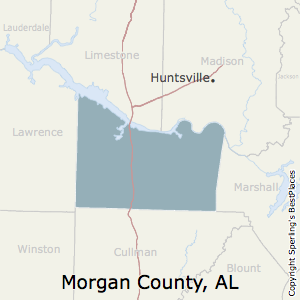Morgan,Alabama County Map