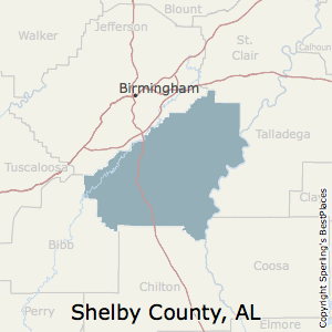 Shelby,Alabama County Map