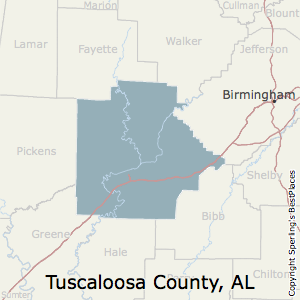 Tuscaloosa,Alabama County Map