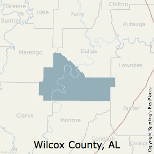 Wilcox,Alabama County Map
