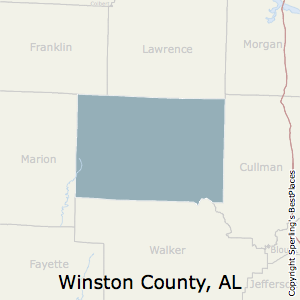 Winston,Alabama County Map