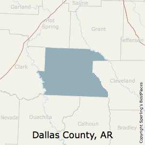 Dallas,Arkansas County Map