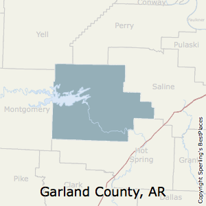 Garland,Arkansas County Map
