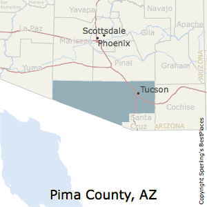 Pima,Arizona County Map