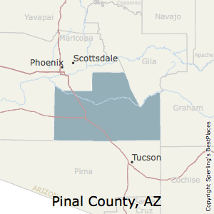 Pinal,Arizona County Map