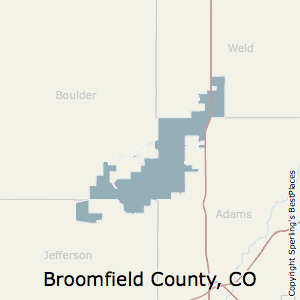 Broomfield,Colorado County Map