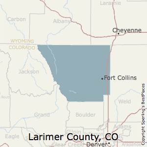 Larimer,Colorado County Map