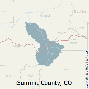Summit,Colorado County Map