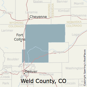 Weld,Colorado County Map
