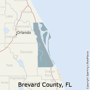 Brevard,Florida County Map