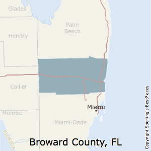 Broward,Florida County Map
