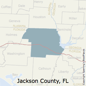 Jackson,Florida County Map