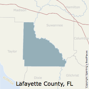 Lafayette,Florida County Map