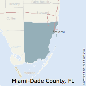 Miami-Dade,Florida County Map
