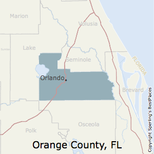 Orange,Florida County Map
