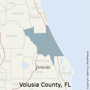 Volusia,Florida County Map