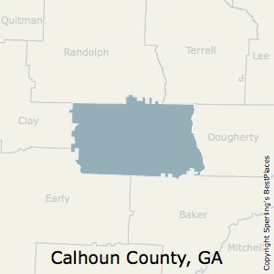 Calhoun,Georgia County Map