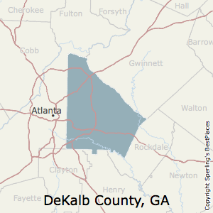 DeKalb,Georgia County Map