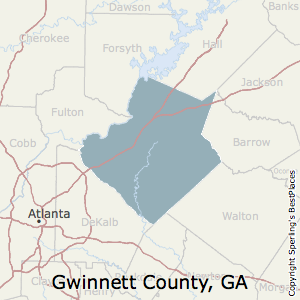 Gwinnett,Georgia County Map