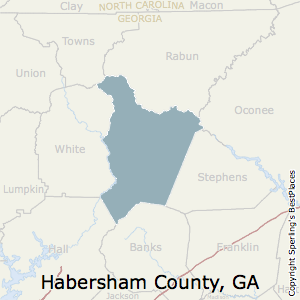 Habersham,Georgia County Map