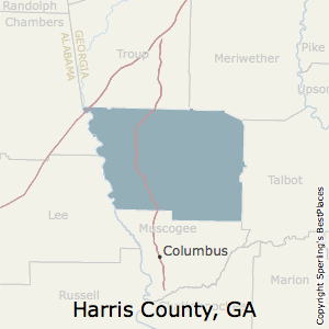 Harris County Ga Map Best Places To Live In Harris County, Georgia