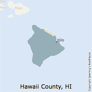 Hawaii,Hawaii County Map
