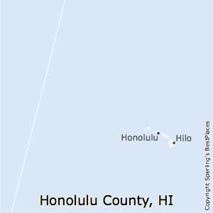 Honolulu,Hawaii County Map