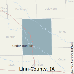 Linn,Iowa County Map