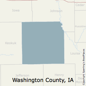 Washington,Iowa County Map