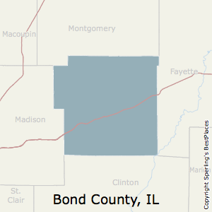 Bond,Illinois County Map