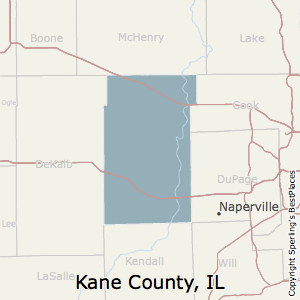 Kane,Illinois County Map