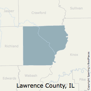 Lawrence,Illinois County Map